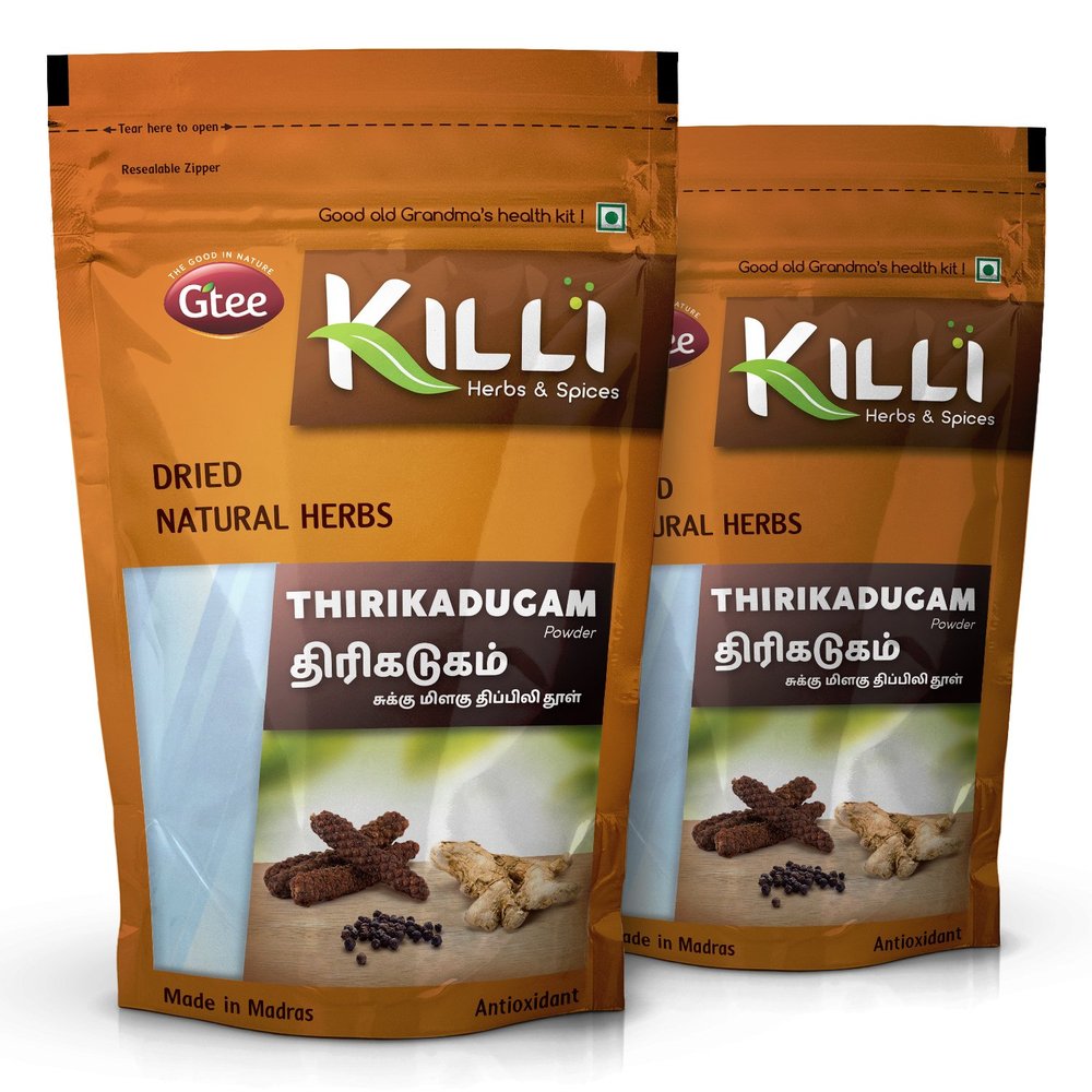 KILLI Thirikadugam | Trikatu Churna | Thirukaduga Powder, 100g (Pack of 2)