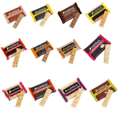 Nutritius Family Combo Chikki (Pack Of 12) + 1 Free Surprise Chikki (26G) | Dry Fruits | Cashew | Peanut | Hazelnut | Almond | No Preservative Colour Or Flavours