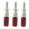 2PCS 20ML / 0.68 Oz Empty Glass Spray Nasal Bottle Snoot Pump Sprayer Cleanser Container For Saline Water Liquid Storage Packing Medical Dispensing Cleaning Wash Injection view 1