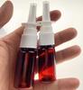 2PCS 20ML / 0.68 Oz Empty Glass Spray Nasal Bottle Snoot Pump Sprayer Cleanser Container For Saline Water Liquid Storage Packing Medical Dispensing Cleaning Wash Injection view 2