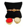 BOGATCHI Complete Rakhi Gift Set Sweets and Dry Fruits for Brother, Traditional Soan Papdi(200g) & Natural Raisins (50g) + Rakhi Greeting Card + Set of 2 Rakhi + Roli Chawal view 4