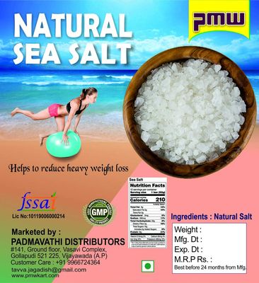 Pmw - Natural Sea Salt - Bath Salt For Healing - Bath Additive - 500 Grams