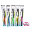 Activated Charcoal Bristle Toothbrush - Xtreme (Extreme) Soft, Ultrafine, Tapered bristles, Compact Head & Slim Design (5 Toothbrush + 1 Floss 5m) view 2