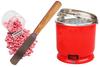 [Ear Lobe & Accessories] No Strip Depilatory Pearl | Hair Removal | Hot Wax Beans | Pink/Strawberry 100 gm | wax Knife 1pcs | Wax Heater 1pcs view 1