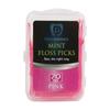 DentAdvance Mint Dental Floss Picks - Easy Reach Back Teeth | Tooth Flossers | Pink, Mint Flavored, 70 ct, w/Travel Case view 1