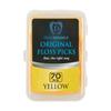 DentAdvance Original Dental Floss Picks - Easy Reach Back Teeth | Tooth Flossers |Yellow, Unflavored, 70 ct, w/Travel Case view 1