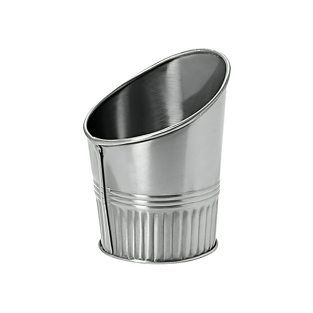 G.E.T. Enterprises MC-34-SS 3.5" Angled Stainless Steel French Fry Cup