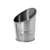 G.E.T. Enterprises MC-34-SS 3.5" Angled Stainless Steel French Fry Cup view 1