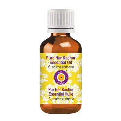 Deve Herbes Nar Kachur Essential Oil (Curcuma zedoaria) Pure | Non-Sticky | Non-greasy | Lightweight | Men & Women | All Skin Types | Steam Distilled 10ml