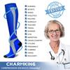 CHARMKING Compression Socks (3 Pairs) 15-20 mmHg is Best Athletic & Medical for Men & Women, Running, Flight, Travel, Nurses, Edema - Boost Performance, Blood Circulation & Recovery (L/XL,Assorted 11) view 4