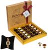 De'Arco Chocolatier Handmade Luxurious Rakhi Gift Chocolate Box, Dark Chocolate Gift Hamper for Brother, 25Pcs + Free 1 Rakhi + Free Roli Chawal view 1