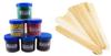 Ear Lobe & Accessories No Strip Depilatory Pearl Hair Removal Combo Pack, Multicolor, 50g with 12 Wooden Spatula view 1