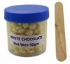 No Strip White Chocolate Flavor Depilatory Wax Pearl Hair Removal Hot Wax Beans, 50 grams With One Wodden Spatula view 1