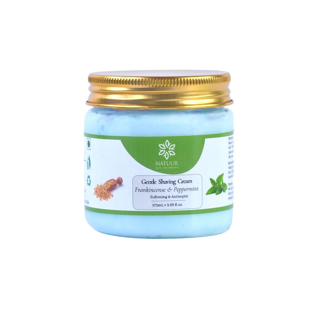 NATUUR Glide Shaving Cream (Softening & Antiseptic), 200 ml