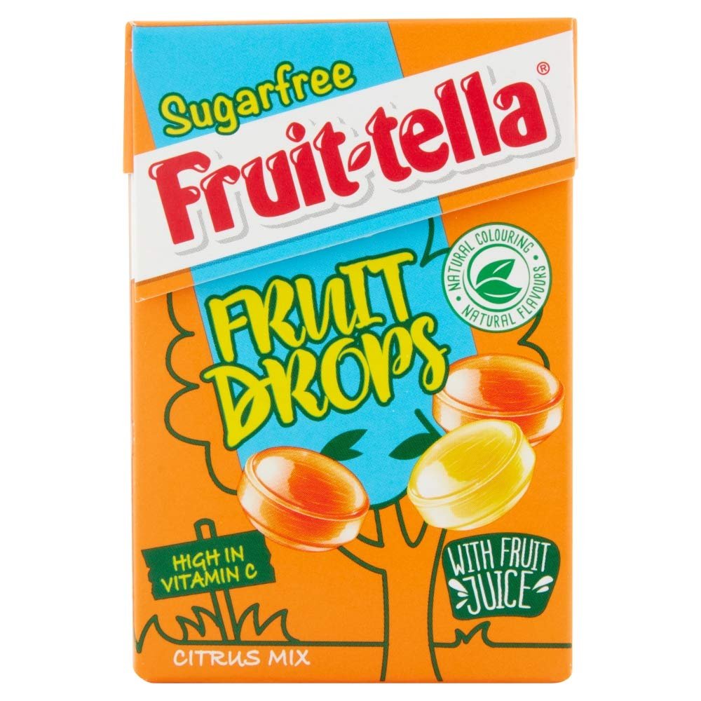 Fruit-Tella Sugar Free Fruit Drops Citrus Pouch, 45 g