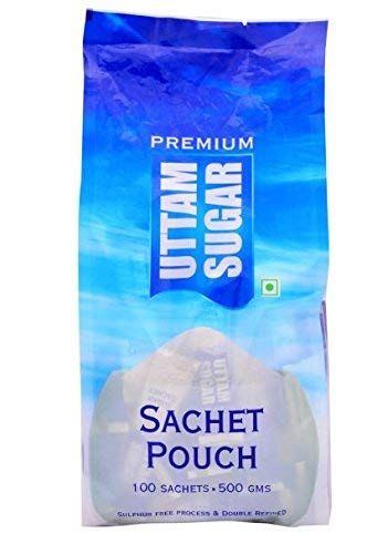 Uttam Sugar White Sachet Pouch, 500g