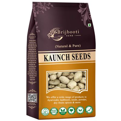 BIRJU MAHAVIR Kaunch White Seed/Mucuna Pruriens (400 g), Natural (BMKB-311)