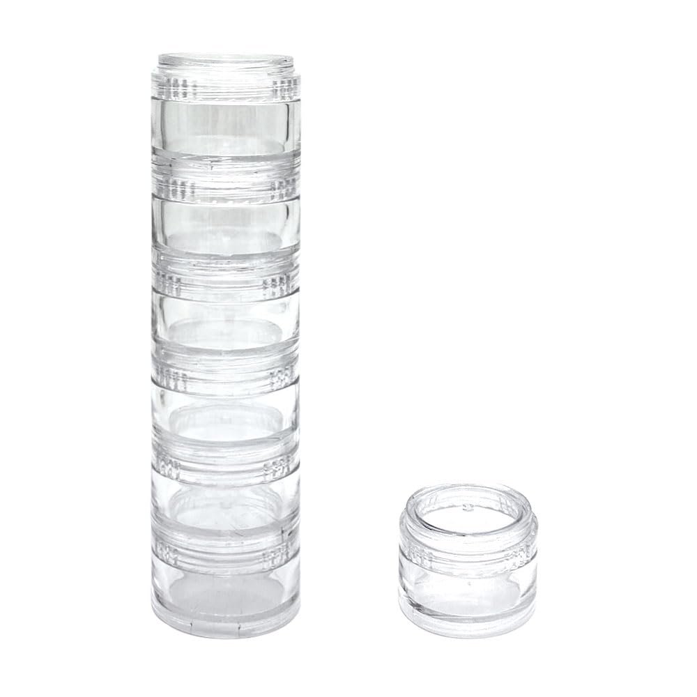 HaiSea Weekly Travel Pill Planner-Monthly Pill Organizer, Daily Month Pill Box-Separate AM/PM Compartments Colors Vary (White)