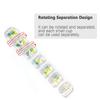HaiSea Weekly Travel Pill Planner-Monthly Pill Organizer, Daily Month Pill Box-Separate AM/PM Compartments Colors Vary (White) view 4