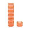 HaiSea Weekly Travel Pill Planner-Monthly Pill Organizer, Daily Month Pill Box-Separate AM/PM Compartments Colors Vary (Orange) view 1