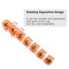HaiSea Weekly Travel Pill Planner-Monthly Pill Organizer, Daily Month Pill Box-Separate AM/PM Compartments Colors Vary (Orange) view 4