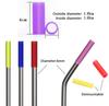 AKOAK Food Grade Silicon Tips Cover for 6mm Diameter Stainless Steel Straws,Pack of 8 view 2
