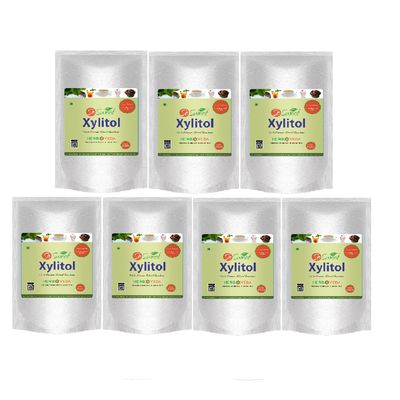 So Sweet Xylitol 250 gm 100% Natural Sweetener - Sugarfree (Pack of 07)