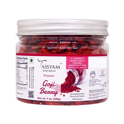 Tassyam Goji Berry 200g Jar | Super Food Wolf Berry