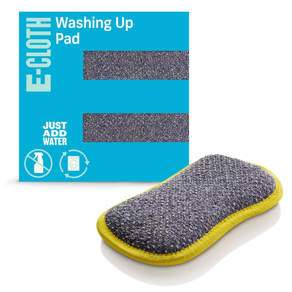 E-Cloth Microfiber Dual Purpose Washing Up Pad, Yellow