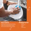 E-Cloth Microfiber Dual Purpose Washing Up Pad, Yellow view 2