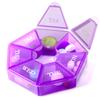 7-Sided Portable Pill Box Medicine Planner Small case (Seven Day Weekly Travel Container) Medication, Vitamin Holder Boxes Organizer Pillbox Dispenser Organizer, sorter and Reminder containers view 1