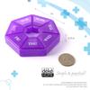 7-Sided Portable Pill Box Medicine Planner Small case (Seven Day Weekly Travel Container) Medication, Vitamin Holder Boxes Organizer Pillbox Dispenser Organizer, sorter and Reminder containers view 2
