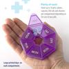 7-Sided Portable Pill Box Medicine Planner Small case (Seven Day Weekly Travel Container) Medication, Vitamin Holder Boxes Organizer Pillbox Dispenser Organizer, sorter and Reminder containers view 4