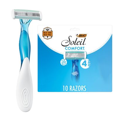 BIC Soleil Bella Womens Disposable Razor, Assorted, 10 Count
