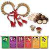 BOGATCHI Chocolate Coated Jumbo Crispy / Butterscotch Nuts - 50g Free with Pack of 2 Lumba Rakhi,Complete Rakhi Set for Bothers + Free Roli Chawal + Free Rakhi Special Brother Sister Story Cards Set view 1