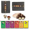 BOGATCHI Chocolate Coated Butterscotch Nuts/Crispy - 50g FREE with Beautiful Looking 2 Golden Beads Rakhi, Set of 2 Rakhi, Best Rakhi for Brother + FREE Roli Chawal + FREE Rakhi Special Brother Sister Story Cards Set view 1