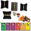 BOGATCHI Chocolate Coated Butterscotch Nuts/Crispy - 50g FREE with Lovely Combo of 4 Different Design Rakhi,Complete Rakhi Set for bothers + FREE Roli Chawal + FREE Rakhi Special Brother Sister Story Cards Set view 1