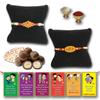 BOGATCHI Chocolate Coated Jumbo Crispy / Butterscotch Nuts - 50g FREE with Set of 2 Lovely Decent Bhaiya Rakhi,Complete Rakhi Set for bothers + FREE Roli Chawal + FREE Rakhi Special Brother Sister Story Cards Set view 1