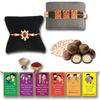BOGATCHI Chocolate Coated Butterscotch Nuts/Crispy - 50g FREE with Combo of Religious and Gold Finish Rakhi,Complete Rakhi Set for bothers + FREE Roli Chawal + FREE Rakhi Special Brother Sister Story Cards Set view 1