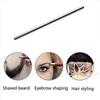 Beikal hair tattoo razor pen, stainless steel hairstyle design trimmer, with tweezers and 10 pieces blades, for eyebrow mustache hair styling art view 4