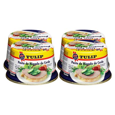 Tulip Liver Pate, 125g,Pack of 4 Product of Denmark