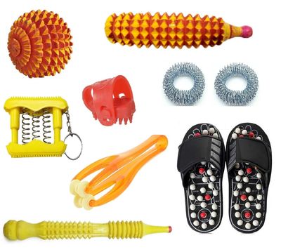 AC13 Acupressure Spring-Magnetic Slippers with Manual Massage Products Combo Offer for Complete Body Blood Circulation Size : 7