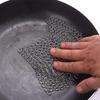 PIBC Cast Iron Cleaner 8x6 316L Stainless Steel Chainmail Scrubber for Griddle Skillet Dutch Oven Wok Stainless Steel Pot Cast Iron Pan. view 3