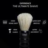 Pink Woolf Boar Shaving Brush for Men | 25mm Knot, BLACK ACRYLIC HANDLE | Creates Thick Lather & Gently Exfoliates for a Smooth Shave | Gift for Men view 2