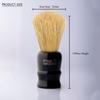 Pink Woolf Boar Shaving Brush for Men | 25mm Knot, BLACK ACRYLIC HANDLE | Creates Thick Lather & Gently Exfoliates for a Smooth Shave | Gift for Men view 3
