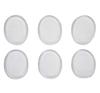 6Sets Including 36PCS Silicone Transparent Circle Shoe Heel Inserts Insoles Gel Pads Grips Heel Protector Mini Back Heels Foot Tool, Transparent view 1