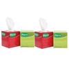 Biogreen Soft Facial/Face Tissues, 2 Ply 80 Pulls Each Box - Pack of 4 | Square facial tissue | Cube Facial Tissue (Box) For Car Glove view 1