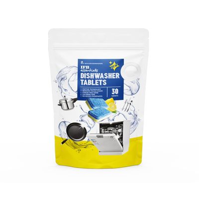 IFB Essentials Dishwasher Tablets, Yellow, Small 30 tablets