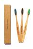 State Pride -T Biodegradable Bamboo Toothbrush for Adults - Pack of 3| Eco Toothbrushes | 100% Biodegradable Handle | Colours Medium Bristles | Recyclable Toothbrush | BPA & Plastic-Free With Free Cotton Pouch view 1