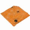 Orange Spider Paper Napkins - Disposable Dinner Napkins for Halloween Get-Together, DIY Parties, Unfolded 13x13 inches, 2-Ply, 60 Count view 1